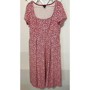 torrid Red and White Floral Scoop Neck Maxi Dress